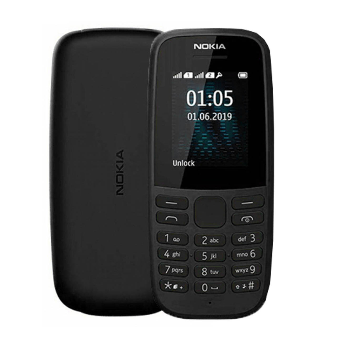 گوشی موبایل Nokia مدل 105-2019 دو سیم‌ کارت - مشکی (مونتاژ ایران)
