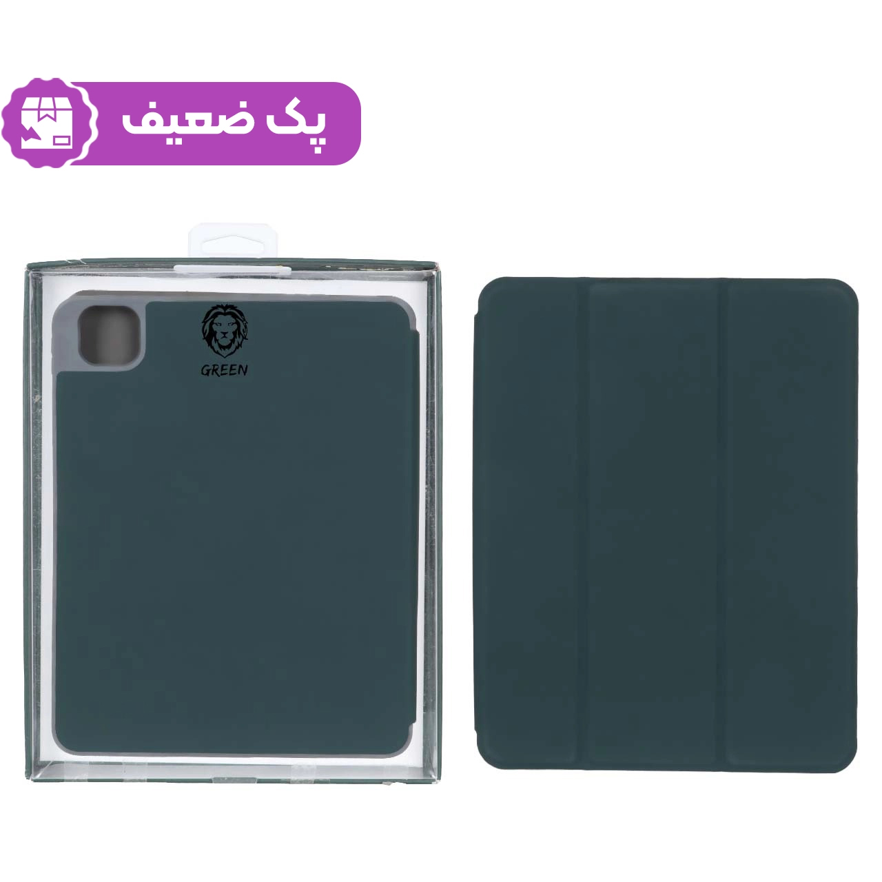 کاور "11 Green Lion iPad Pro مدل GNLIPA1120PBK - سبز - MN (پک ضعیف)