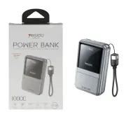 پاوربانک PD و فست شارژ Yesido 22.5W 10000mAh مدل YP95 - خاکستری (گارانتی 6 ماه تعویض نیکان همراه) - تصویر 1