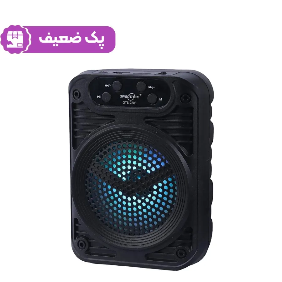 اسپیکر بی سیم GreatNice مدل GTS-2203 - مشکی - پک ضعیف - TCO - تصویر 1