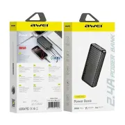 پاوربانک فست شارژ awei 20000mAh مدل P6K Pro - مشکی - RYL - تصویر 5
