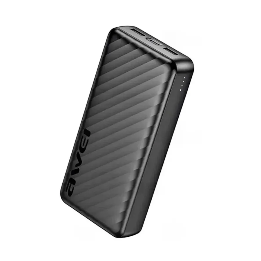 پاوربانک فست شارژ awei 20000mAh مدل P6K Pro - مشکی - RYL - تصویر 1