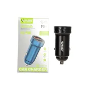 شارژر فندکی PD و فست دو پورت V-Smart مدل VS-150 55W - مشکی - BSA - تصویر 1