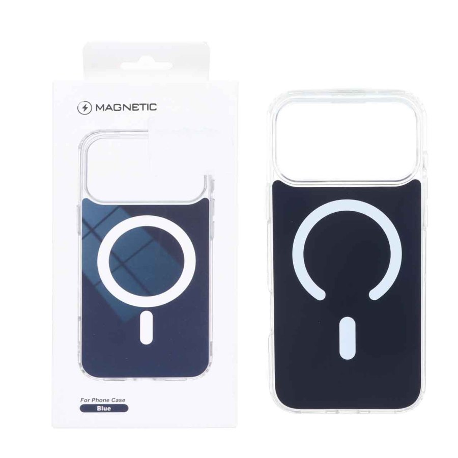 قاب Magnetic پشت رنگی دور ژله ای MagSafe مدل Apple iPhone 17 Pro Max / iPhone 18 Pro Max - سرمه ای (پک دار) - تصویر 1