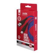 کابل شارژ کنفی فست 1.1 متری MNS Type-C مدل M015C - سفید مشکی - SMO - تصویر 2