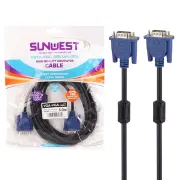 کابل 5 متری SunWest VGA - مشکی - TCO - تصویر 1