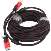 کابل 10 متری کنفی SunWest HDMI - مشکی قرمز - TCO - تصویر 3
