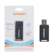 رم ریدر SunWest مدل SR-212 - مشکی - TCO - تصویر 1
