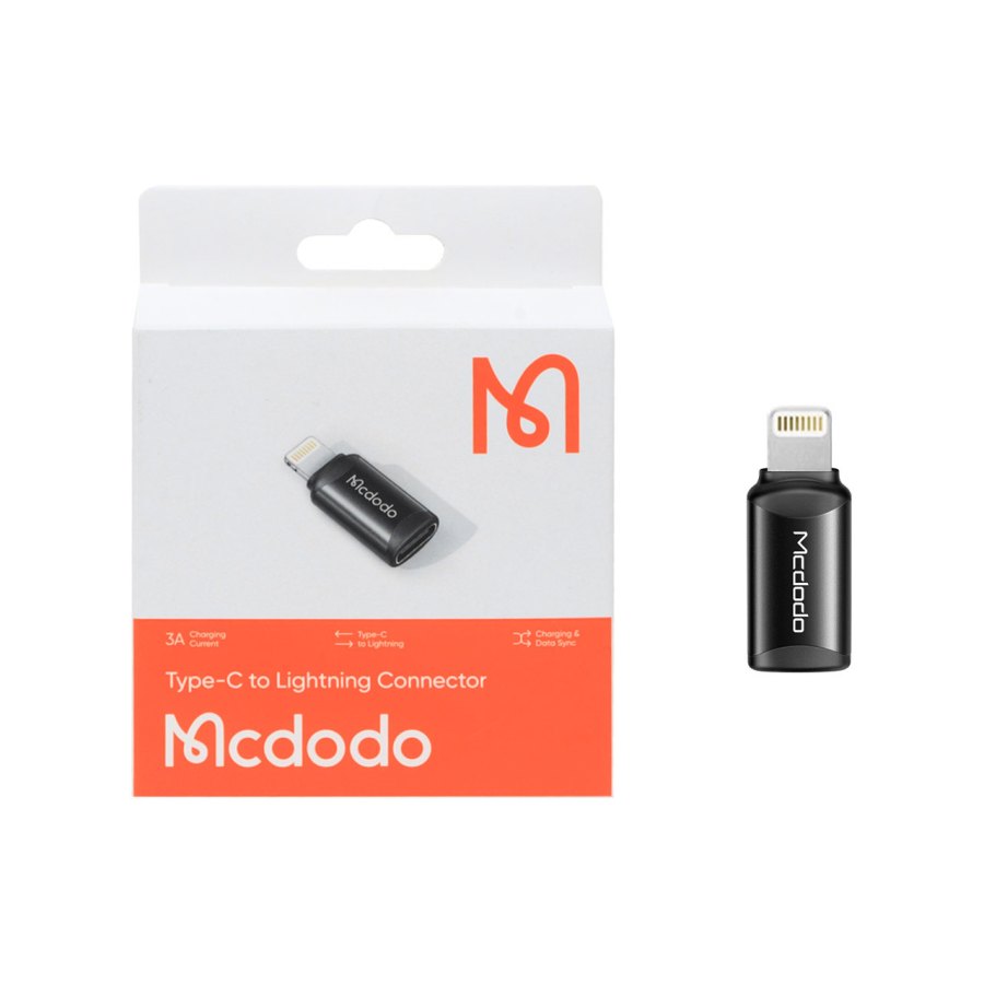 تبدیل Mcdodo Type-C TO Lightning مدل OT-7680 - مشکی (گارانتی متین) - اصلی - تصویر 1
