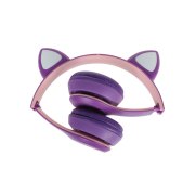 هدفون بی سیم CAT مدل MZ47 - بنفش صورتی - تصویر 4