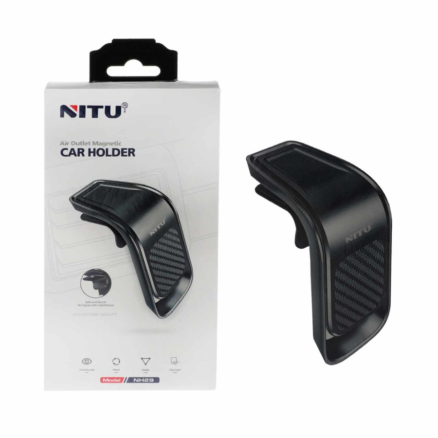 هولدر گوشی موبایل دریچه کولری NITU مدل NH29 - مشکی - تصویر 1