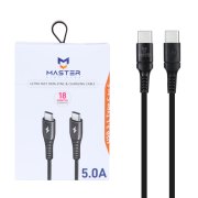 کابل شارژ فست MASTER Type-C to Type-C مدل ETM 002 - مشکی - تصویر 1
