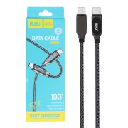 کابل شارژ فست BUKU Type-C To Type-C مدل MA-085 100W - مشکی - MMS - تصویر 1