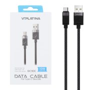 کابل شارژ فست VIPLATINA Type-C مدل BC90C 18W - مشکی (گارانتی 12 ماه تعویض نیکان همراه) - تصویر 1
