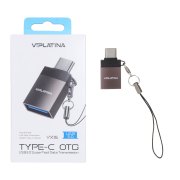 تبدیل VIPLATINA Type-C OTG USB3.0 مدل VX15 - مشکی (گارانتی 12 ماه تعویض نیکان همراه) - تصویر 1