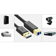 کابل یک متری پرینتر UGREEN USB3.0 مدل US210-30753 - مشکی - تصویر 2