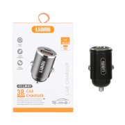شارژر فندکی PD و فست دو پورت Liami مدل CC.LM-81 38W - مشکی (گارانتی شش ماهه شرکتی) - تصویر 1