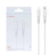 کابل شارژ PD و فست Earldom Type-C To Lightning مدل 185C-L 30W - سفید - تصویر 1