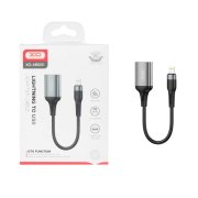 کابل XO Lightning TO USB OTGمدل XO-NB201 - مشکی - تصویر 1