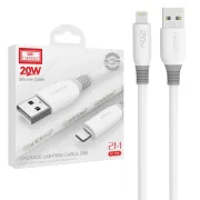 کابل شارژ 2 متری آیفون Earldom مدل EC-159i 20W - سفید - تصویر 1