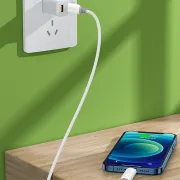 کابل شارژ 2 متری آیفون Earldom مدل EC-159i 20W - سفید - تصویر 6
