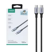 کابل شارژ PD و فست UGREEN Type-C To Type-C مدل 70427 100W - مشکی - تصویر 1