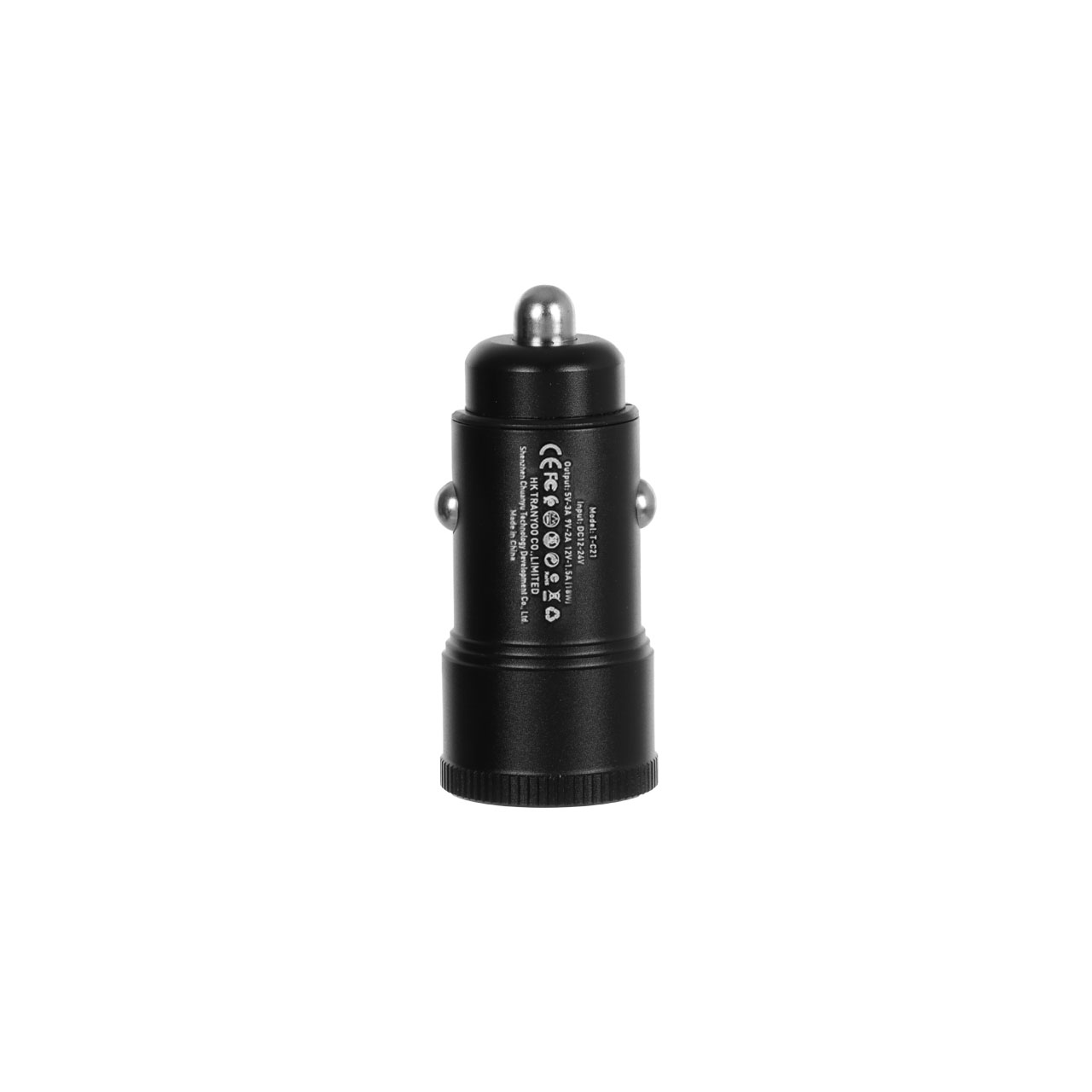 نمای دیگر شارژر فندکی فست تک پورت Tranyoo مدل T-C21 18W - مشکی