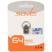 فلش مموری Save it USB2.0 مدل SEGO ظرفیت 64GB - نقره ای (گارانتی مادام العمر آی تین) - تصویر 1