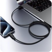 کابل شارژ PD و فست Beniuse Type-C To Type-C مدل BE-CA06 60W - مشکی - تصویر 3