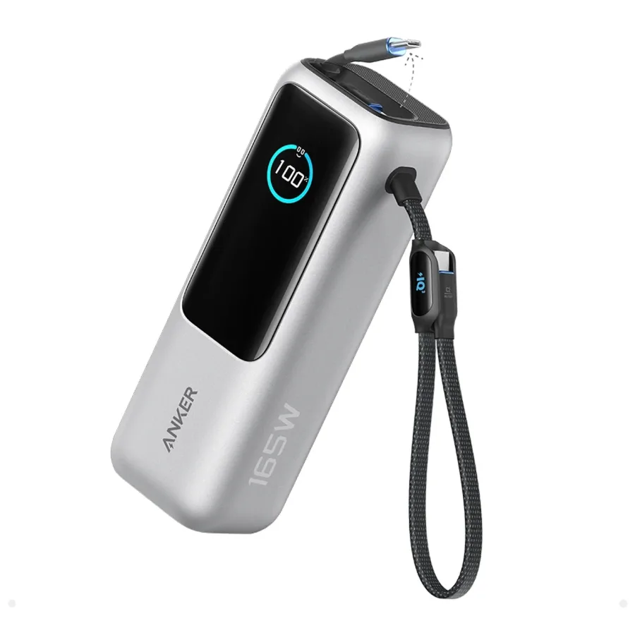 پاوربانک PD و فست شارژ Anker 25000mAh مدل A1695P41 - خاکستری (گارانتی شش ماهه ایویز) - تصویر 1