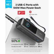 پاوربانک PD و فست شارژ Anker 25000mAh مدل A1695P41 - خاکستری (گارانتی شش ماهه ایویز) - تصویر 4