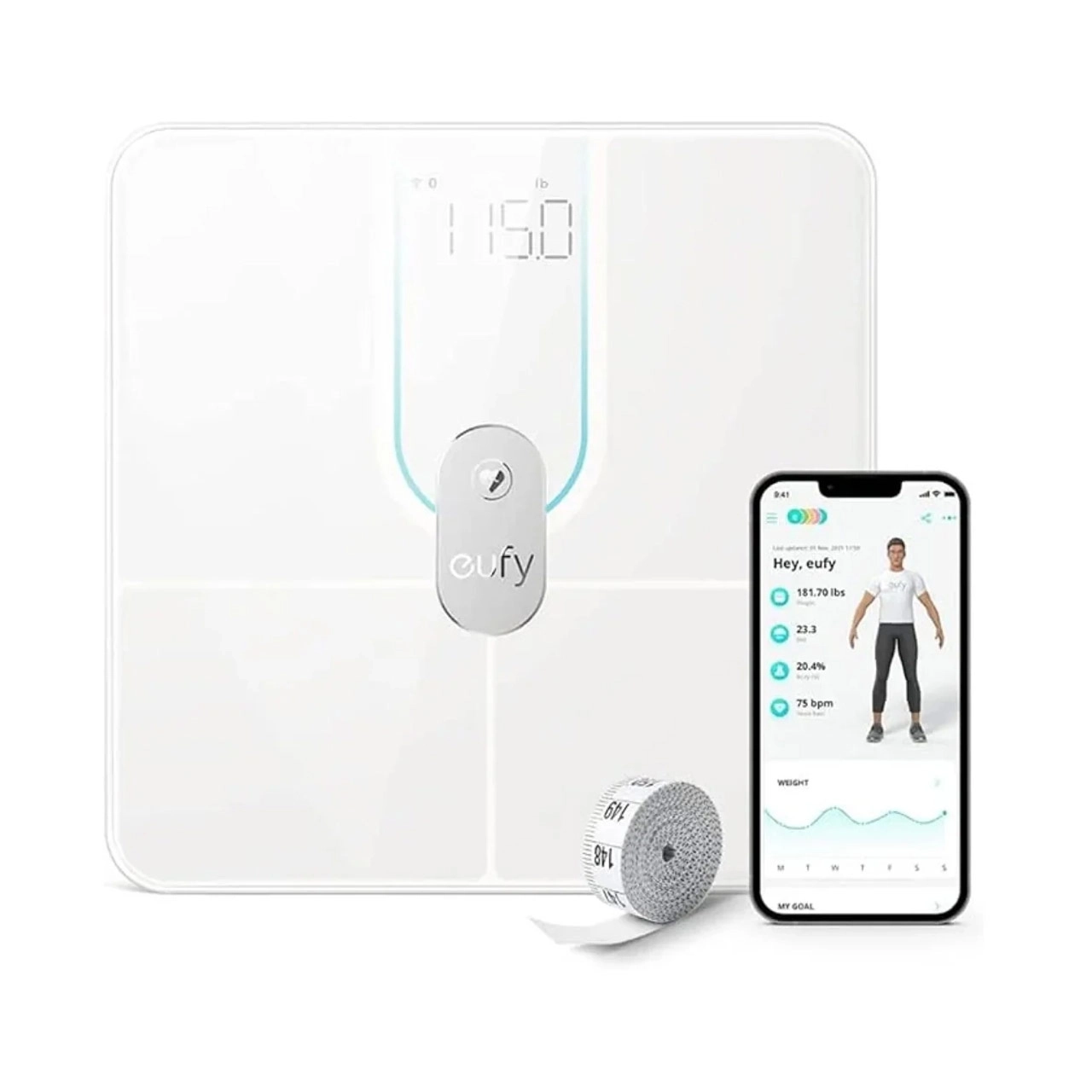 نمای دیگر ترازو هوشمند ANKER مدل Eufy Smart Scales P2 PRO T9149K21 - سفید (گارانتی 18 ماهه شرکتی)