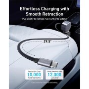 شارژر فندکی فست دو پورت Anker مدل A2738HA2 75W به همراه کابل متصل Type-C - خاکستری (گارانتی 18 ماهه شرکتی) - تصویر 5