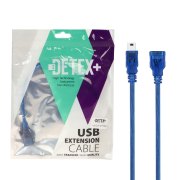 کابل افزایش طول 30 سانتیمتری DETEX+ A/5Pin - آبی - تصویر 1