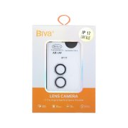 محافظ لنز رینگی اورجینال Biva شابلون دار AR AF مدل Apple iPhone 17 - آبی روشن (پک دار) - تصویر 1