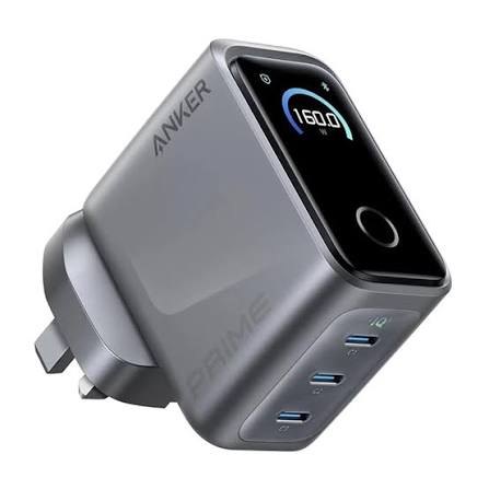 شارژر دیواری PD و فست سه پورت Anker مدل Prime A2687P41 160W - خاکستری (گارانتی شش ماهه ایویز) - تصویر 1