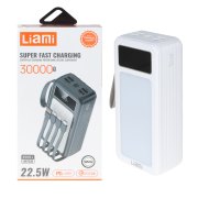 پاوربانک PD و فست شارژ Liami 30000Ah مدل LM7030 22.5W - سفید (گارانتی شش ماهه شرکتی) - تصویر 1