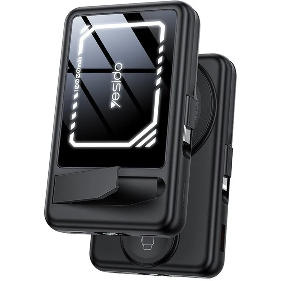 پاوربانک وایرلس و فست شارژ Yesido 22.5W 10000mAh مدل YP79 - مشکی (گارانتی 12 ماه تعویض نیکان همراه) - تصویر 1