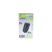 شارژر فندکی PD و فست دو پورت Vsmart مدل VS-191 - مشکی - ASP (گارانتی شش ماهه آروین) - تصویر 1
