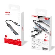 هاب 4 پورت Max USB 3.0 مدل V30 - مشکی - MMX - تصویر 3