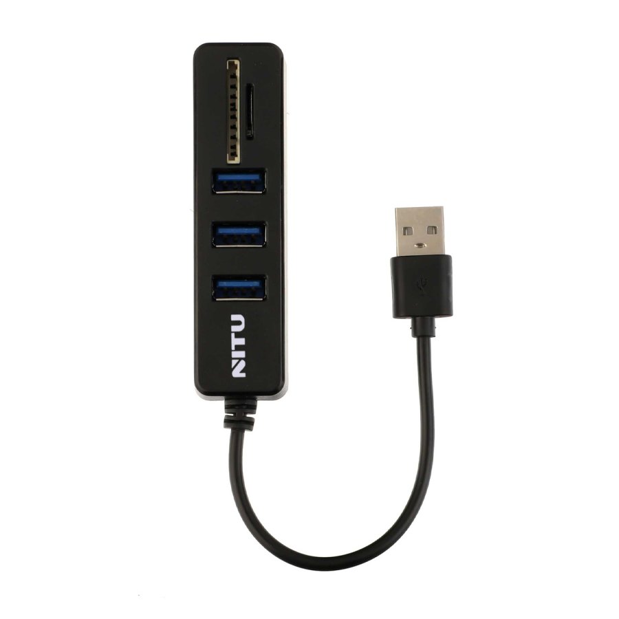 هاب 5 پورت NITU USB2.0 مدل NN27 - مشکی (گارانتی شش ماه تعویض نیکان همراه) - تصویر 1