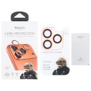 محافظ لنز رینگی اورجینال Yesido WB62 شابلون دار Apple iPhone 17 Pro Max / iPhone 17 Pro - نارنجی (پک دار) - تصویر 1