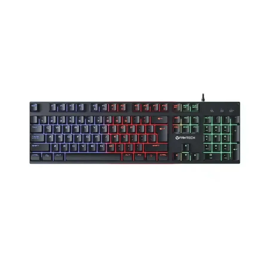 کیبورد باسیم FANTECH مدل FIGHTER III K614L - مشکی (گارانتی متین) - تصویر 1
