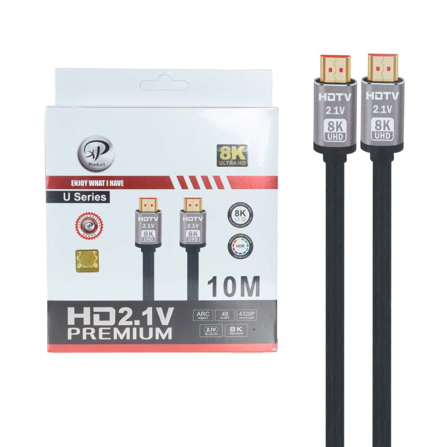 کابل 10 متری XP Product HDMI 8K - مشکی - تصویر 1