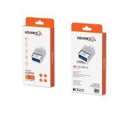 تبدیل Advance Media Type-C To USB3.0 مدل A-G6 - نقره ای (گارانتی یکساله ویستا حافظه) - تصویر 2
