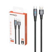 کابل شارژ فست Advance Media Type-C مدل A-C4 - مشکی (گارانتی یکساله ویستا حافظه) - تصویر 1