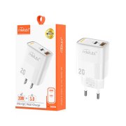 شارژر دیواری PD و فست دو پورت Mietubl مدل MTB-CS03E 20W - سفید (گارانتی شش ماهه AZR) - تصویر 1