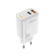 شارژر دیواری PD و فست دو پورت Mietubl مدل MTB-CS03E 20W - سفید (گارانتی شش ماهه AZR) - تصویر 4
