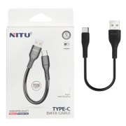 کابل شارژ پاوربانک فست NITU Type-C مدل NC251B - مشکی (گارانتی 12 ماه تعویض نیکان همراه) - تصویر 1