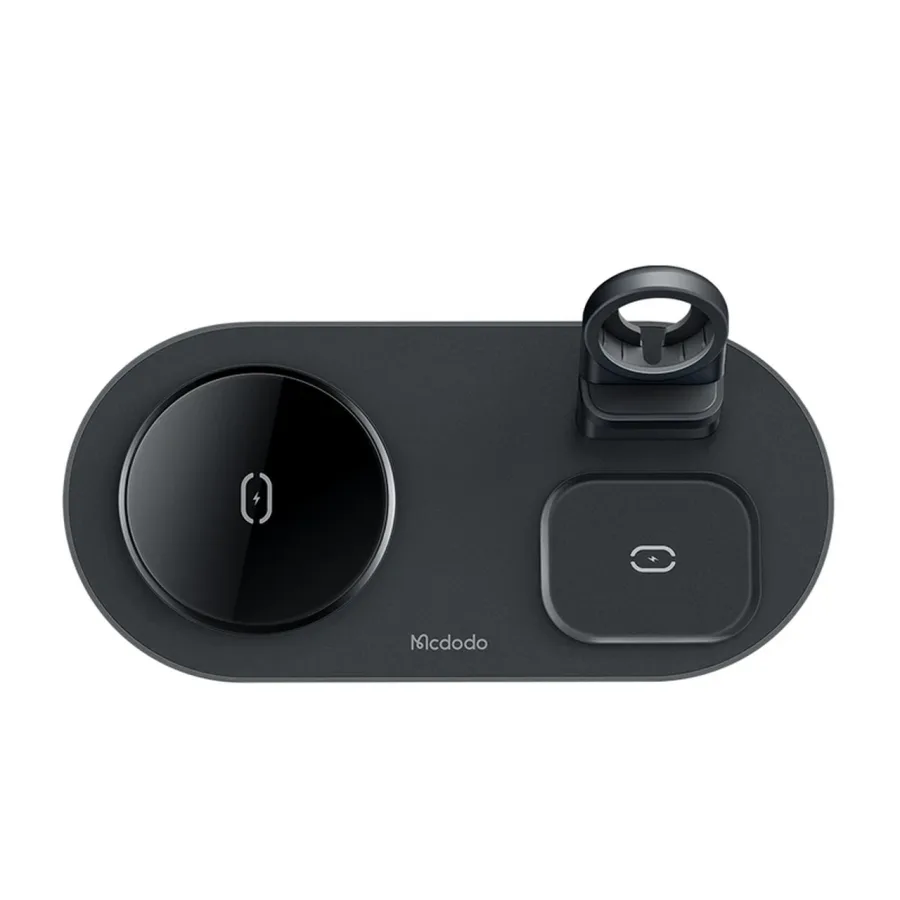 شارژر وایرلس سه کاره Mcdodo مدل CH-7061 -مشکی (گارانتی متین) - اصلی - تصویر 1